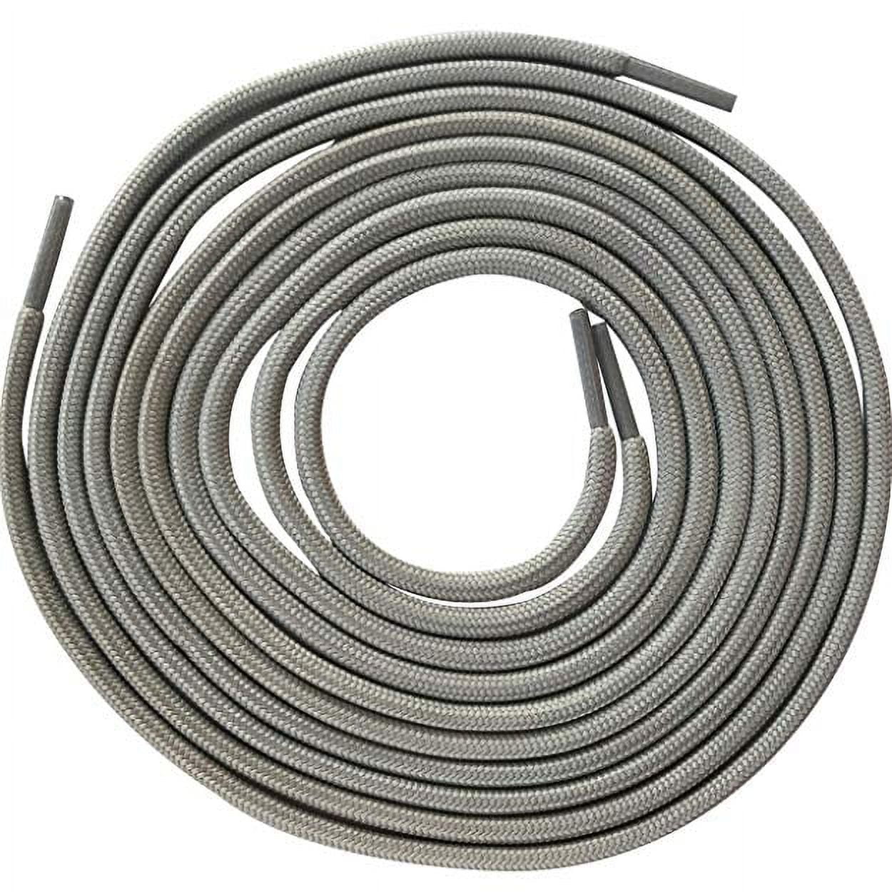 B&Q 1 Pair Gray Heavy Duty Outdoor Hiking Round Work Boot Laces