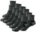 thumbnail image 1 of B&Q 11 Pairs Mens Mid Cut Ankle Quarter Crew Athletic Breathable Sport Cotton Socks 6-12, 1 of 5