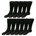 thumbnail image 1 of B&Q 11 pairs Mens Breathable Comfortable Cotton Soft Fashion Casual Classic Crew Business Dress Socks Over the Calf Size 9-11 10-13, 1 of 5