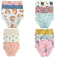 thumbnail image 1 of B&Q 12-Pack Cotton Briefs for Active Toddlers and Little Girls, Sizes 2T-7T, 1 of 5