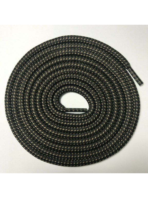 2 Pairs 5MM Thick Heavy Duty Round Boot Laces Shoelaces replacements strings for Hiking Walking Construction Safety Work Boots Shoes 39 40 48 54 55 60 63 72 Inches