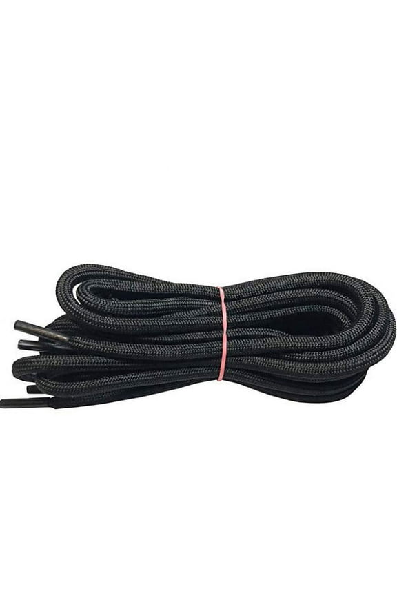 2 Pairs Black Long Military Hiking Work Boot Laces Shoelaces Strings Replacements for Unisex 39 inches