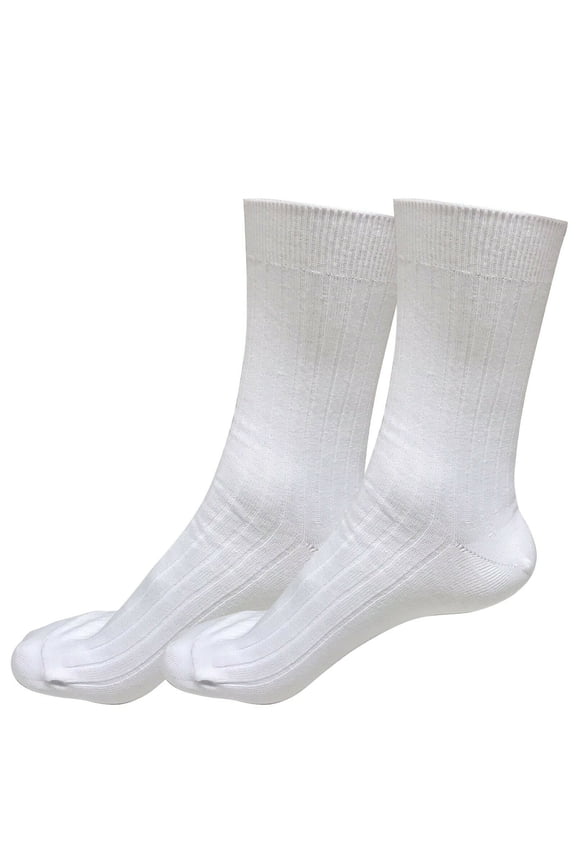 2 pairs 98% Cotton Mens Breathable Comfortable Soft Fashion Casual Crew Business Dress Socks Mid Calf Size 9-11