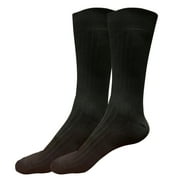 B&Q 2 pairs Mens Breathable Comfortable Cotton Soft Fashion Casual Classic Crew Business Dress Socks Over the Calf Size 9-11 10-13
