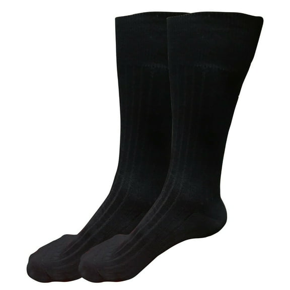 B&Q 2 pairs Mens Breathable Comfortable Cotton Soft Fashion Casual Classic Crew Business Dress Socks Over the Calf Size 9-11 10-13