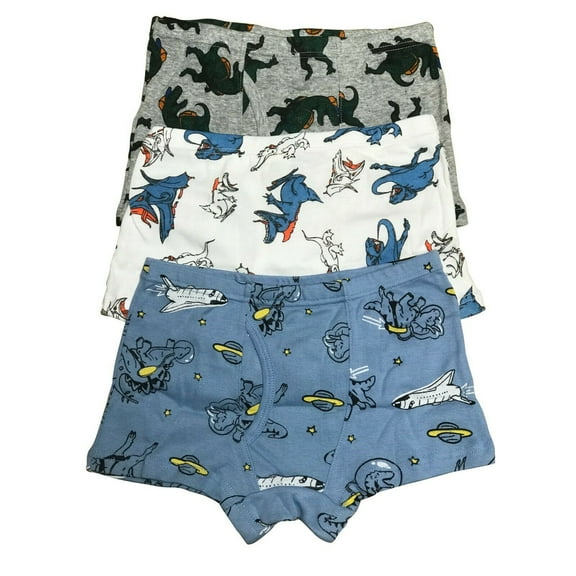 B&Q 3 PK Cotton Toddler Little Boys Kids Underwear Boxer Briefs Size 4T 5T 6T 7T 8T