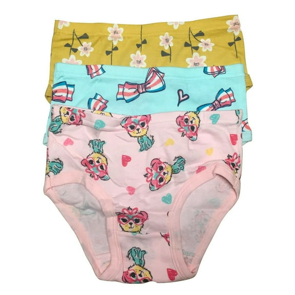 B&Q 3 Packs Toddler Little Girls Brief Underwear Cotton Panties Size 2T 3T 4T 5T 6T