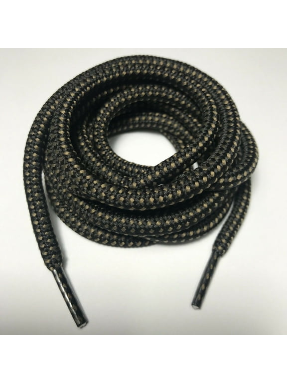 3 Pairs 5MM Thick Heavy Duty Round Boot Laces Shoelaces replacements strings for Hiking Walking Construction Safety Work Boots Shoes 39 40 48 54 55 60 63 72 Inches