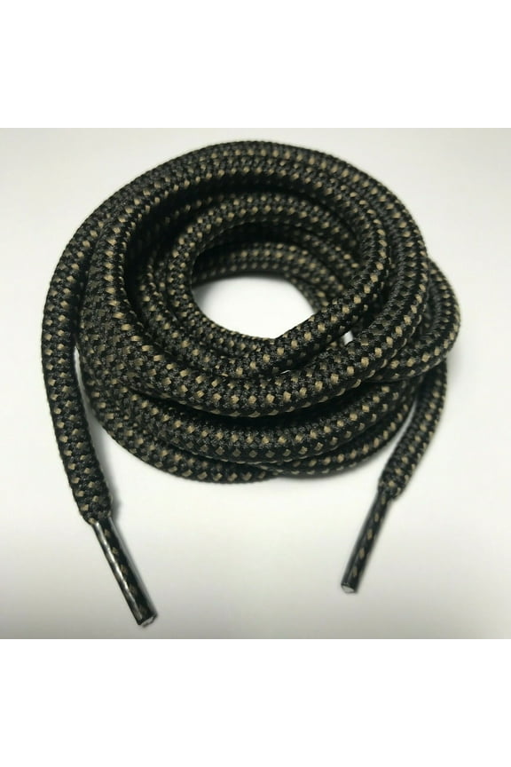 3 Pairs 5MM Thick Heavy Duty Round Boot Laces Shoelaces replacements strings for Hiking Walking Construction Safety Work Boots Shoes 39 40 48 54 55 60 63 72 Inches