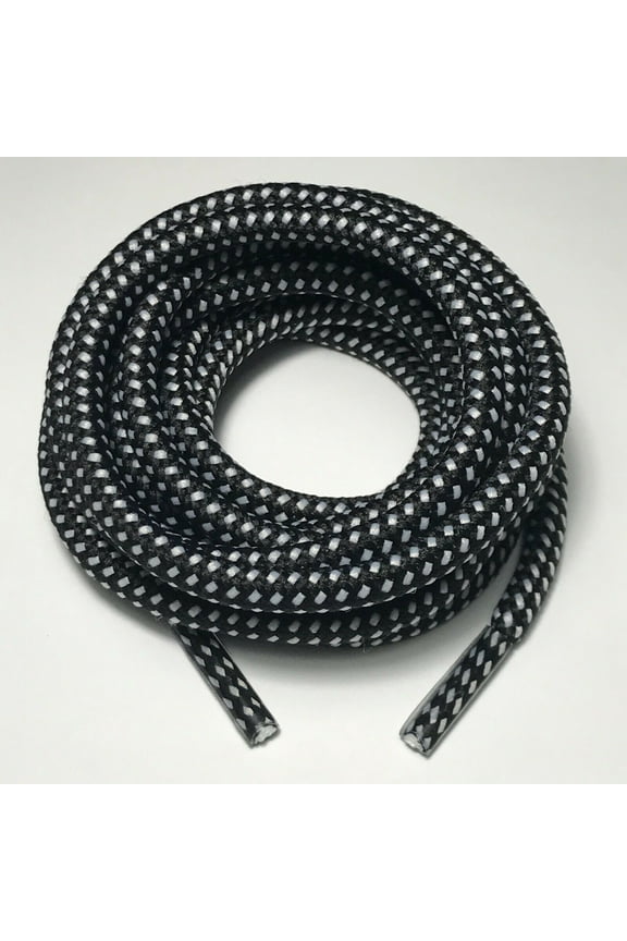 3 Pairs 5MM Thick Heavy Duty Round Boot Laces Shoelaces replacements strings for Hiking Walking Construction Safety Work Boots Shoes 39 40 48 54 55 60 63 72 Inches