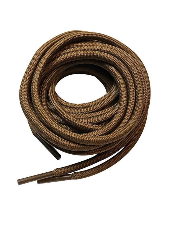 3 Pairs Khaki Round Boot Laces Shoelaces for Hiking Camping Climbing Work Boots Shoes Men Women 36 39 40 48 54 60 63 72 Inches