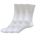 thumbnail image 1 of B&Q 3 pairs 98% Cotton Mens Breathable Comfortable Soft Fashion Casual Crew Business Dress Socks Mid Calf Size 9-11, 1 of 5