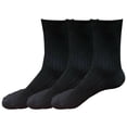 thumbnail image 1 of B&Q 3 pairs 98% Cotton Mens Breathable Comfortable Soft Fashion Casual Crew Business Dress Socks Mid Calf Size 9-11, 1 of 5