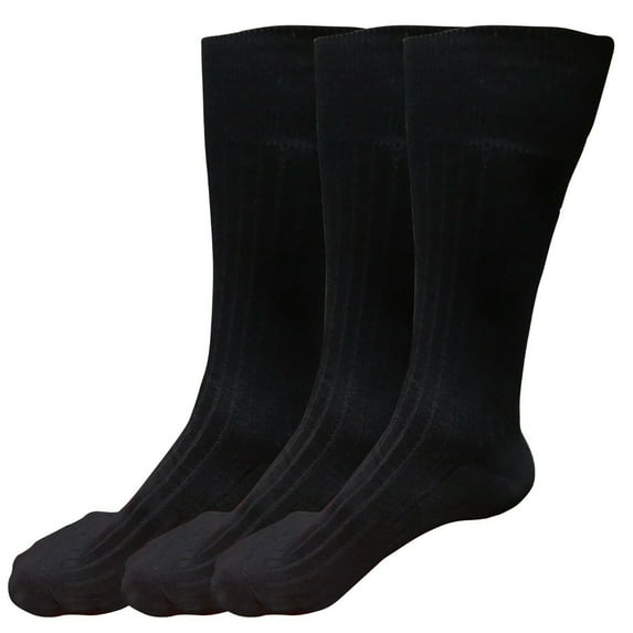 B&Q 3 pairs Mens Breathable Comfortable Cotton Soft Fashion Casual Classic Crew Business Dress Socks Over the Calf Size 9-11 10-13