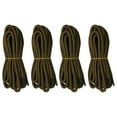 thumbnail image 1 of B&Q 4 Pairs 5mm Thick Heavy Duty Black Brown Hiking Work Boot Laces Shoelaces Strings Replacement for Men Women 39 40 48 54 55 60 63 72 Inches, 1 of 4