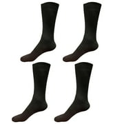 B&Q 4 pairs Mens Breathable Comfortable Cotton Soft Fashion Casual Classic Crew Business Dress Socks Over the Calf Size 9-11 10-13