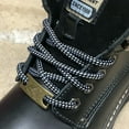 thumbnail image 1 of B&Q 5 Pairs 5mm Thick Heavy Duty Black White Dot Round Boot Laces Shoelaces Strings Replacements for Hiking Work Boots 38 40 44 45 46 48 50 52 54 60 63 72 Inches, 1 of 4