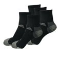 thumbnail image 1 of B&Q 5 Pairs Mens Mid Cut Ankle Quarter Crew Athletic Breathable Sport Cotton Socks 6-12, 1 of 5