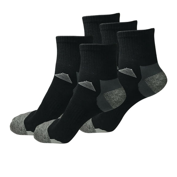 B&Q 5 Pairs Mens Mid Cut Ankle Quarter Crew Athletic Breathable Sport Cotton Socks 6-12
