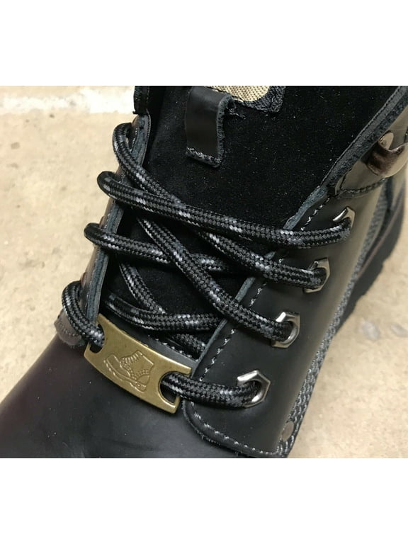 5MM Unisex Thick Heavy Duty Round Boot Laces Shoelaces replacements strings for Adult Hiking Walking Construction Safety Work Boots Shoes 72 inches