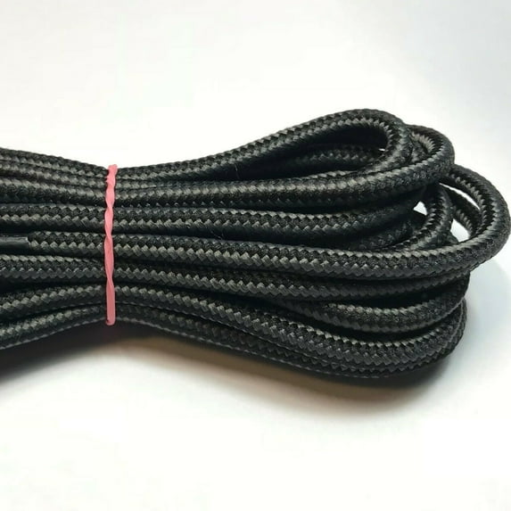 B&Q 5MM Unisex Thick Heavy Duty Round Boot Laces for Adults Hiking Walking Construction Safety Work Boots Shoes