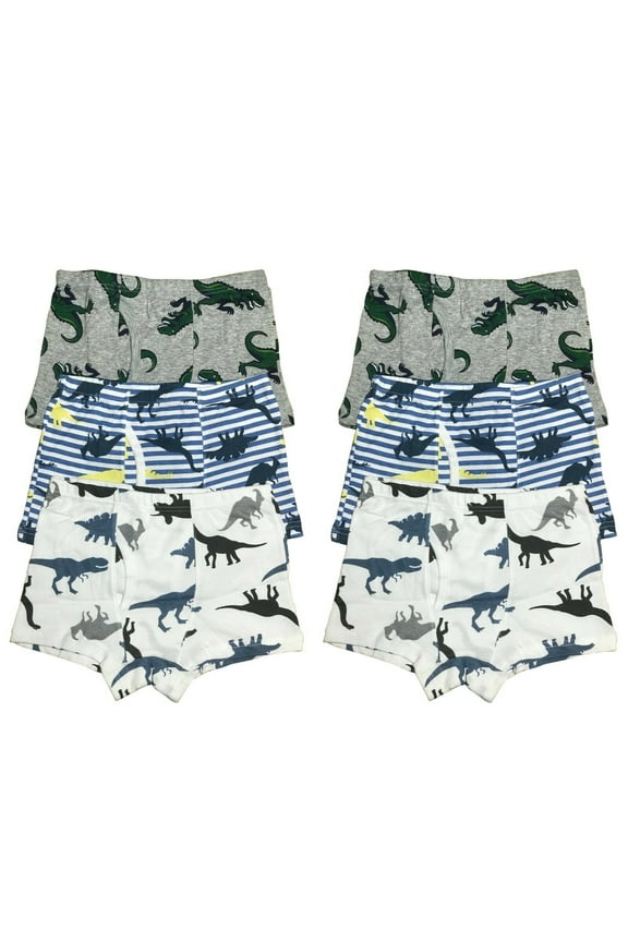 6 PK Cotton Toddler Little Boys Kids Underwear Boxer Briefs Size 4T 5T 6T 7T 8T