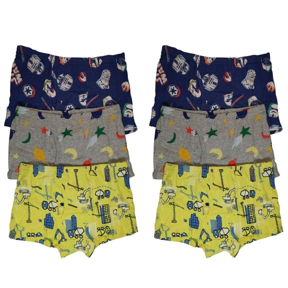 B&Q 6 Pack Toddler Little Boys Kids Underwear Athletic Underpants Cotton Boxer Briefs Size 4T 5T 6T 7T 8T