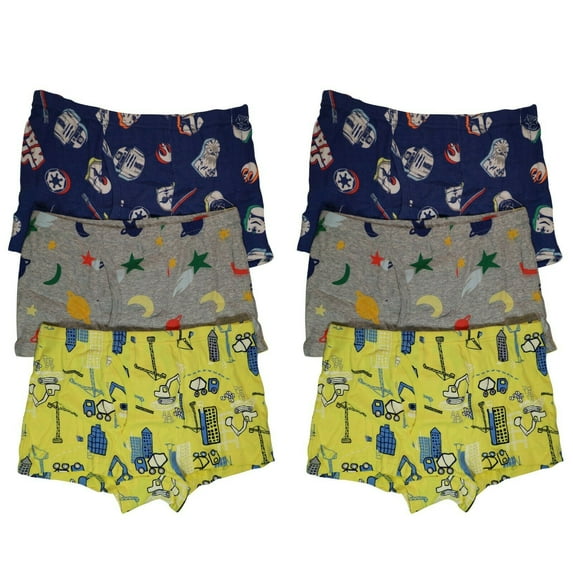 B&Q 6 Pack Toddler Little Boys Kids Underwear Athletic Underpants Cotton Boxer Briefs Size 4T 5T 6T 7T 8T