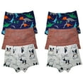 thumbnail image 1 of B&Q 6 Packs Toddler Little Boys Kids Underwear Cotton Boxer Briefs, 1 of 4
