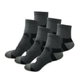 thumbnail image 1 of B&Q 6 Pairs Mens Mid Cut Ankle Quarter Crew Athletic Breathable Sport Cotton Socks 6-12, 1 of 5