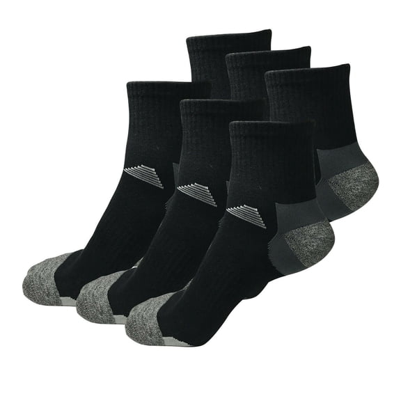 B&Q 6 Pairs Mens Mid Cut Ankle Quarter Crew Athletic Breathable Sport Cotton Socks 6-12