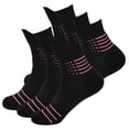 thumbnail image 1 of B&Q 6 Pairs Mens Mid Cut Quarter Black Athletic Cotton Breathable Performance Comfort Cushion Casual Ankle Socks, 1 of 5