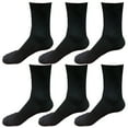 thumbnail image 1 of B&Q 6 pairs 98% Cotton Mens Breathable Comfortable Soft Fashion Casual Crew Business Dress Socks Mid Calf Size 9-11, 1 of 5