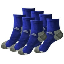 B&Q 7 Pairs Mens Mid Cut Ankle Quarter Crew Athletic Breathable Sport Cotton Socks 6-12