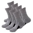 thumbnail image 1 of B&Q 7 Pairs Mens Performance Cotton Athletic Casual Dress Crew Cushion Breathable Long Socks for Running Basketball Work Sports Hiking, 1 of 5