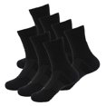 thumbnail image 1 of B&Q 7 Pairs Mens Performance Cotton Athletic Casual Dress Crew Cushion Breathable Long Socks for Running Basketball Work Sports Hiking, 1 of 3