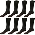 thumbnail image 1 of B&Q 8 pairs Mens Breathable Comfortable Cotton Soft Fashion Casual Classic Crew Business Dress Socks Over the Calf Size 9-11 10-13, 1 of 5