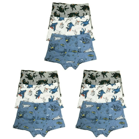 B&Q 9 PK Cotton Toddler Little Boys Kids Underwear Boxer Briefs Size 4T 5T 6T 7T 8T