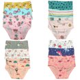 thumbnail image 1 of B&Q Adorable 12-Pack Premium Cotton Briefs for Toddler Girls | Sizes 2T-7T | Soft and Comfortable, 1 of 5