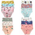 thumbnail image 1 of B&Q Adorable 12-Pack Premium Cotton Briefs for Toddler Girls | Sizes 2T-7T | Soft and Comfortable, 1 of 5