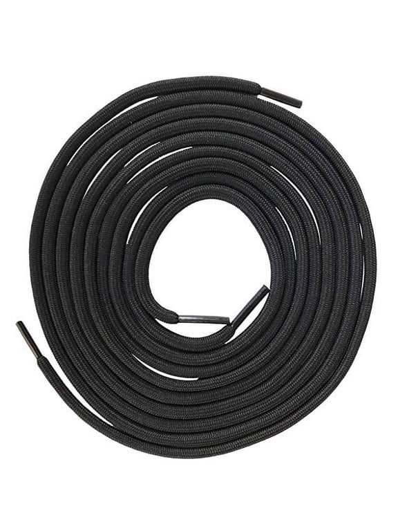 Black Heavy Duty Long Military Hiking Work Boot Laces Shoelaces Strings for Men Women 39 40 48 54 55 60 63 72 Inches