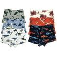 thumbnail image 1 of B&Q Cozy Cotton Boxer Briefs for Little Boys - 6-Pack Assortment - Sizes 4T to 8T, 1 of 6