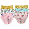 thumbnail image 1 of B&Q Cozy Cotton Briefs for Toddler Little Girls - 6-Pack Assortment - Sizes 2T to 7T, 1 of 6