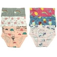 thumbnail image 1 of B&Q Cozy Cotton Briefs for Toddler Little Girls - 6-Pack Assortment - Sizes 2T to 7T, 1 of 6