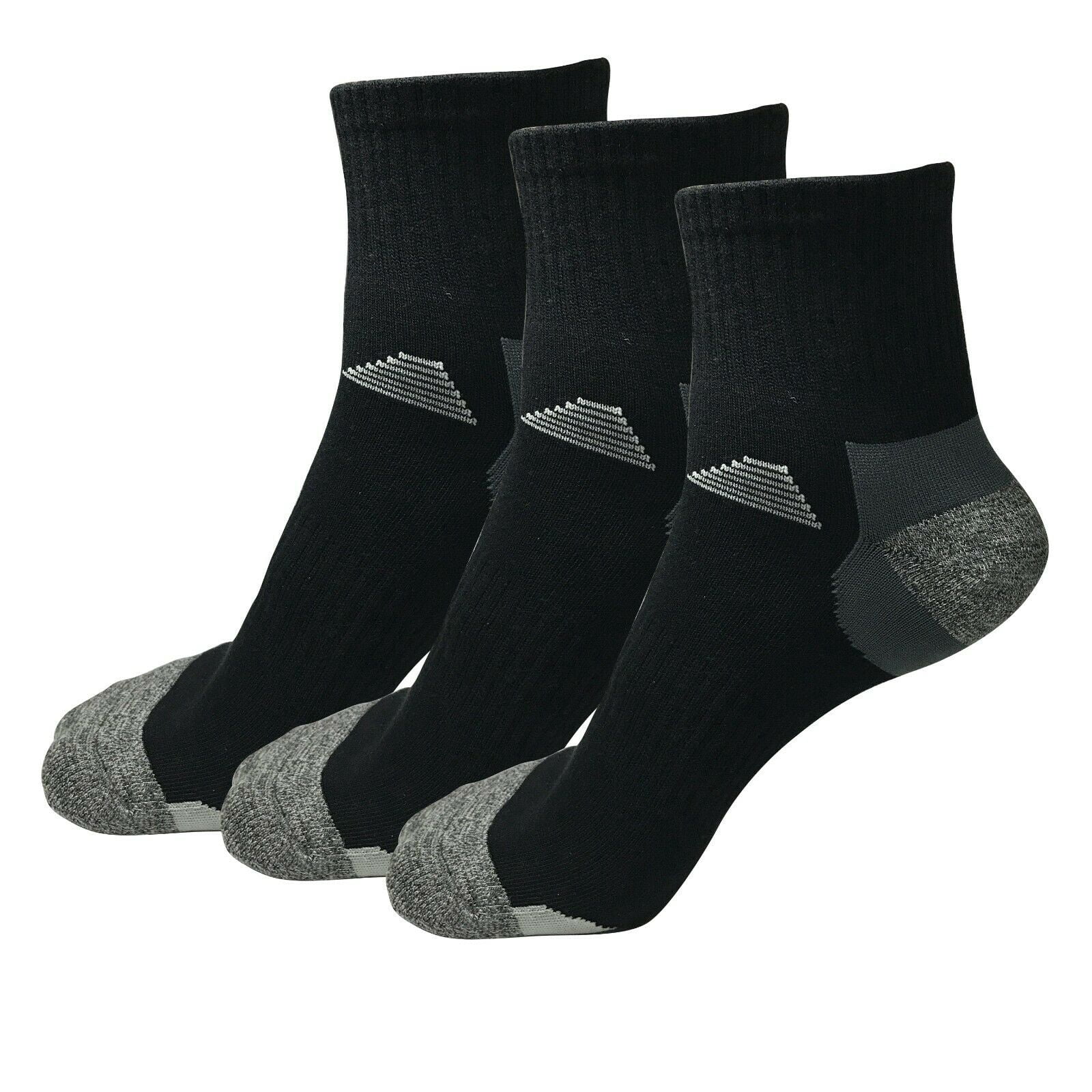 B&Q Lot 3-12 Pairs Mens Mid Cut Ankle Quarter Athletic Breathable Sport Cotton Socks 6-12