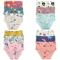 thumbnail image 1 of B&Q Premium Cotton Briefs 12-Pack for Toddler Girls (Sizes 2T, 3T, 4T, 5T, 6T, 7T) Comfortable and Stylish, 1 of 5