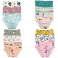 thumbnail image 1 of B&Q Soft and Comfortable Toddler Girls' Cotton Briefs - 12-Pack | Sizes 2T-7T | Premium Underwear for All-Day Comfort, 1 of 5