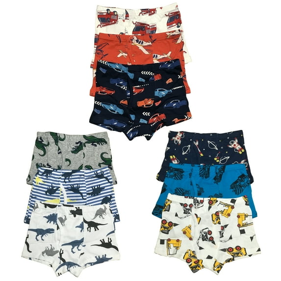 B&Q Toddler Boys 9-Pack Cotton Boxer Briefs - Sizes 4T-8T | Unmatched Quality and Supreme Softness