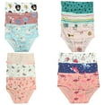 thumbnail image 1 of B&Q Trendy 12-Pack Cotton Briefs for Stylish Toddlers and Little Girls, Sizes 2T-7T, 1 of 5