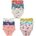thumbnail image 1 of B&Q's 9-Pack Cotton Briefs for Toddler Little Girls and Kids | Sizes 2T-7T: Comfortable Underwear, 1 of 5